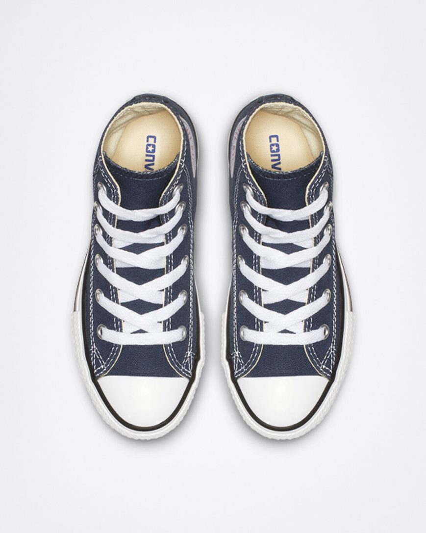 Boys' Converse Chuck Taylor All Star Classic High Top Shoes Navy | AU 568C3M